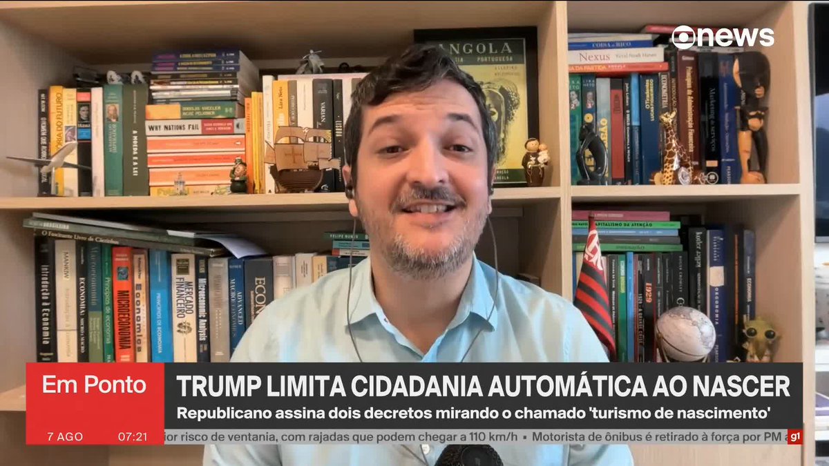 "O que Donald Trump está fazendo é ilegal (...) Na prática é o Trump dobrando a aposta contra a Suprema Corte", comenta Daniel Sousa sobre limitação de cidadania automática ao nascer nos EUA. ➡️#GloboNewsEmPonto de segunda a sexta, às 06h30, na #GloboNews. Assista na TV e no @globoplay