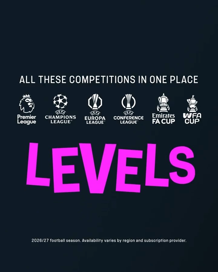 There's LEVELS to this game 🔥 With all these elite football competitions in one place, this season will be a level above on TNT Sports ⚽️