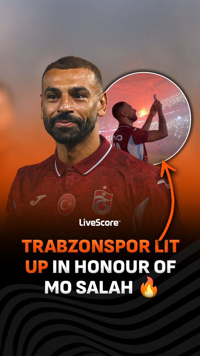 Trabzonspor fans gave Mohamed Salah an incredible reception at Papara Park 🥺🇹🇷