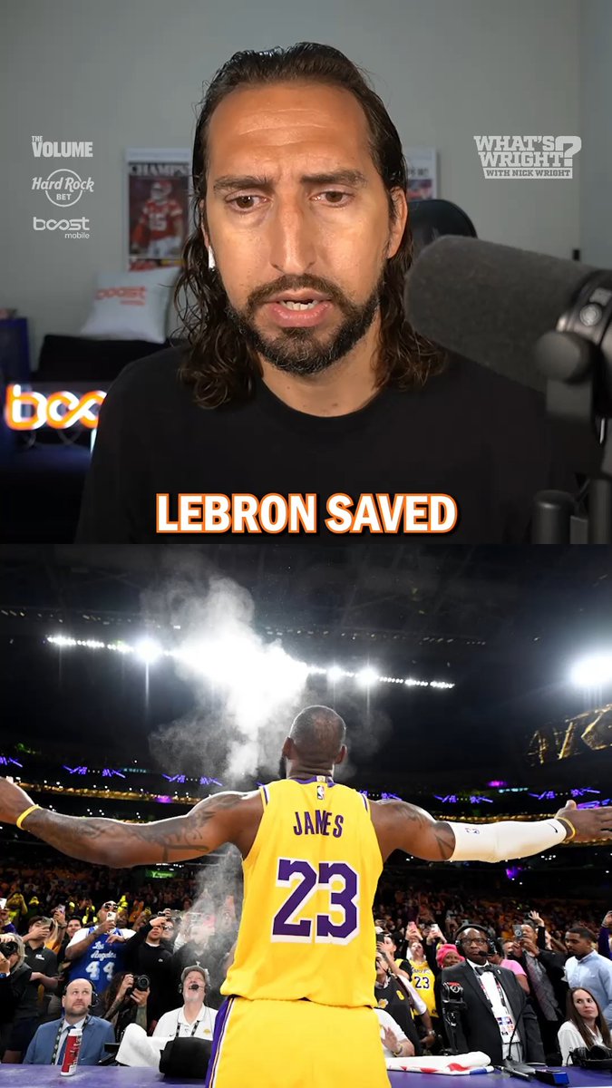“Oh, But Nick, the future was bright. No it wasn’t.” nick wright responds to pushback over his claim that LeBron saved the Lakers.