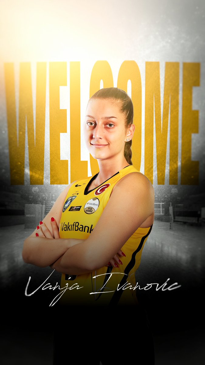 VakıfBank’a hoş geldin Vanja Ivanovic! 💛🖤 #ForMore