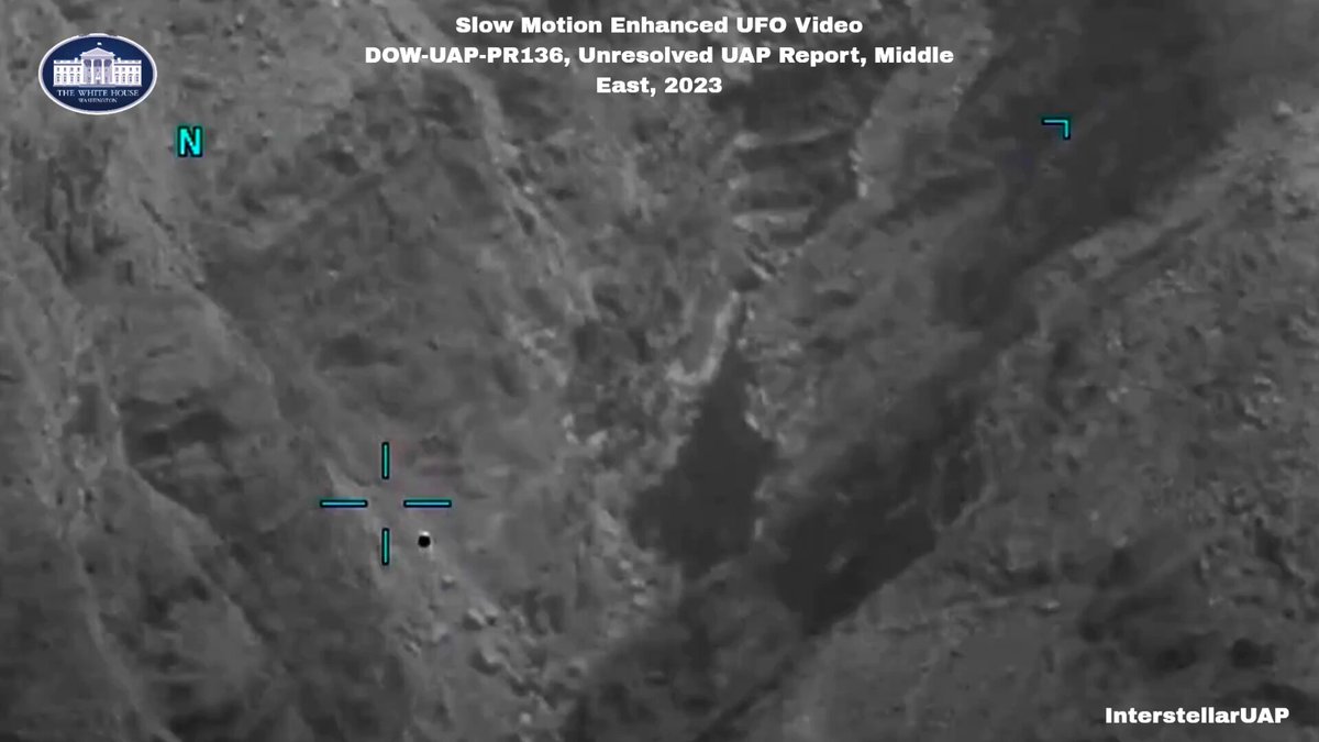 🚨 Enhanced Slow Motion UFO Video Released By The White House 🛸 This is the 5th UFO Files drop released by The Pentagon on the orders of President Trump. 🇺🇸 DOW-UAP-PR136, Unresolved UAP Report, Middle East, 2023 Video description: