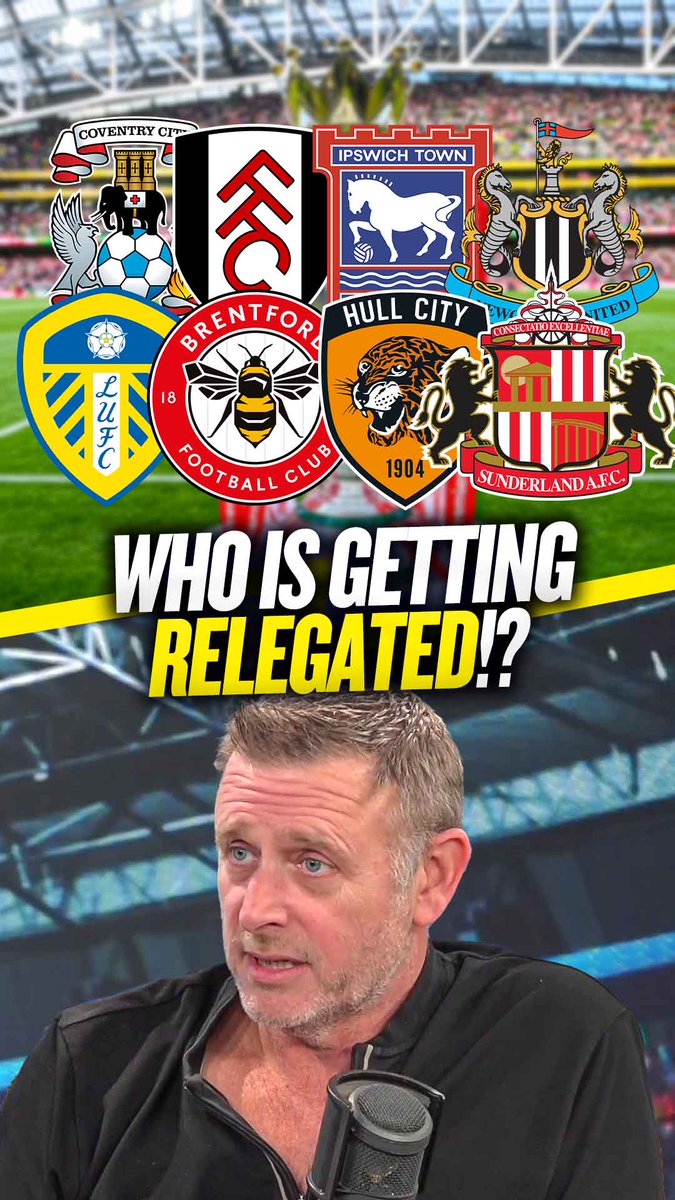 🤔 #LUFC ❌ #NUFC 😰 #FFC Darragh MacAnthony examines who could be relegated from the Premier League this season! ⬇️👀