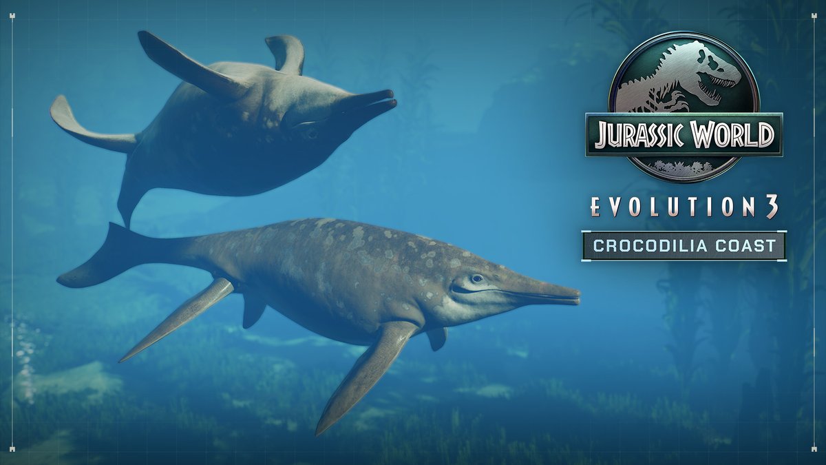 Add a touch of ✨ magic ✨ to your lagoons with the Shonisaurus family unit - which includes juveniles for the first time ever in the Jurassic World Evolution game franchise! Included as part of Jurassic World Evolution 3: Crocodilia Coast launching on 11 August.