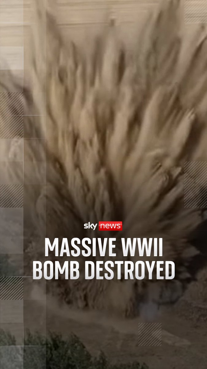 Slovakian police have destroyed a 1,543-pound bomb dating from the Second World War, after the weapon was found in the drought-hit Danube River. The force said the weapon was identified as a British air naval mine.