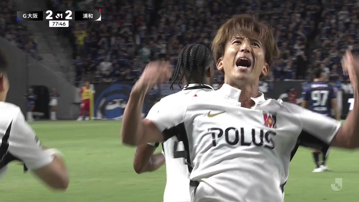 金子拓郎、気迫のダイビングヘッド💥 🎦 ゴール動画 🏆 明治安田J1リーグ 🆚 G大阪vs浦和 🔢 2-2 ⌚️ 78分 ⚽️ 金子 拓郎(浦和) #Jリーグ