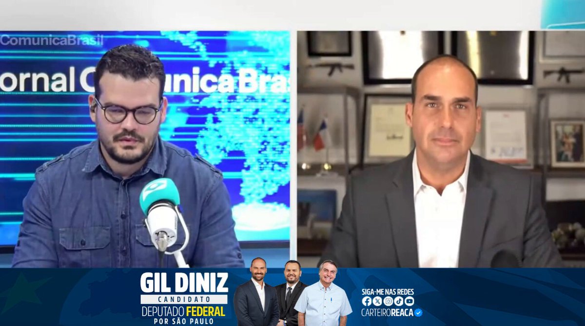 FALOU TUDO! Eduardo Bolsonaro🇧🇷 comenta sobre vídeo de Campagnolo rejeitando apoio ao Carlos Bolsonaro para o senado em Santa Catarina.