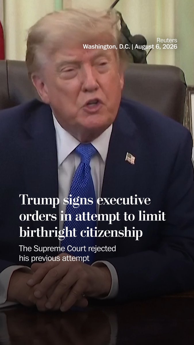 President Donald Trump took another stab at restricting automatic citizenship for people born in the United States after the Supreme Court rejected his earlier attempt. Read more:
