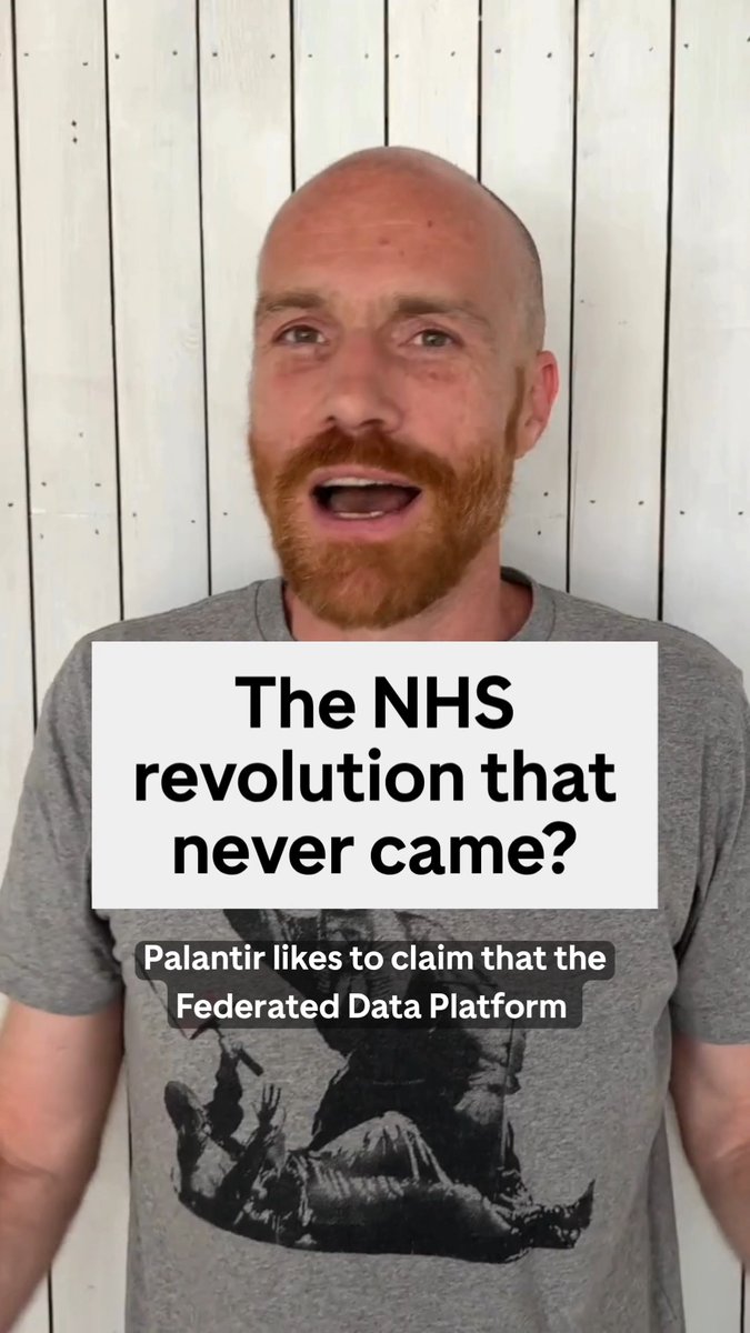 Palantir promised to revolutionise the NHS. But does the evidence stack up? If you haven’t already, join over 80,000 people who’ve found out if their local NHS trust is using Palantir’s software – and tell them to stop it 👇
