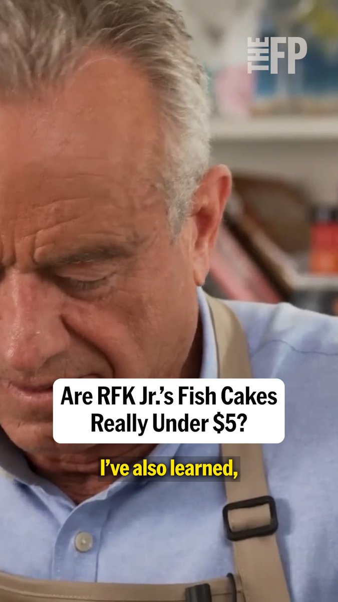 HHS Secretary RFK Jr. just launched a cooking show promising affordable, healthy meals for every family. His first recipe: fish cakes for under $5. We sent River Page grocery shopping to see if the math checks out. Read River's full piece on how the recipe turned out here: