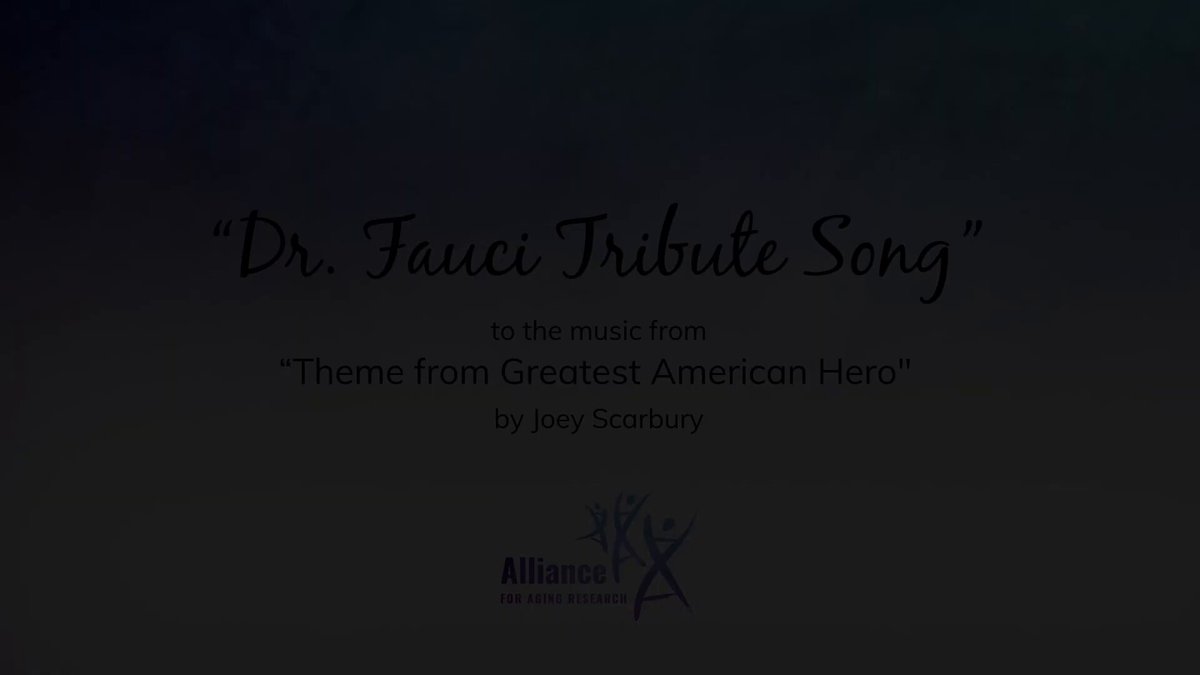 Presenting the worst video ever made. "Dr. Fauci Tribute Song" put out in 2020 by a nonprofit called Alliance for Aging Research. If you make it through the entire song, you deserve an award. Maybe even some cash too. Something to make up for the pain you just experienced.