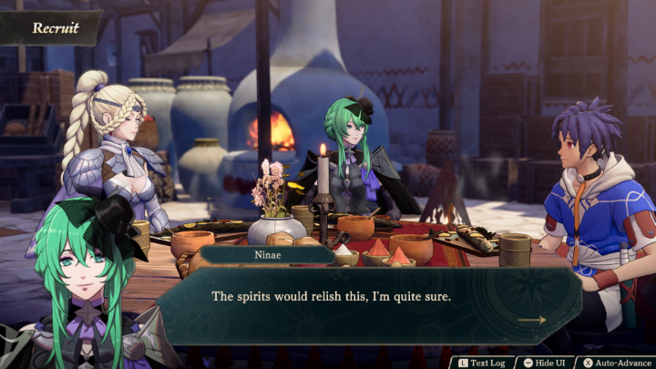 Recruit powerful allies in #FireEmblem Fortune's Weave! Convince them to join your cause with gifts and shared meals.