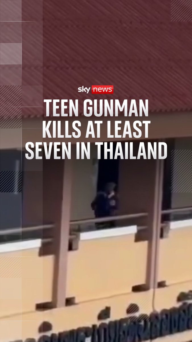 At least seven people have been killed after a teenage boy shot his grandparents and then opened fire at a school near Thailand's capital, Bangkok. The country's prime minister, Anutin Charnvirakul, called the attack "well prepared". 🔗