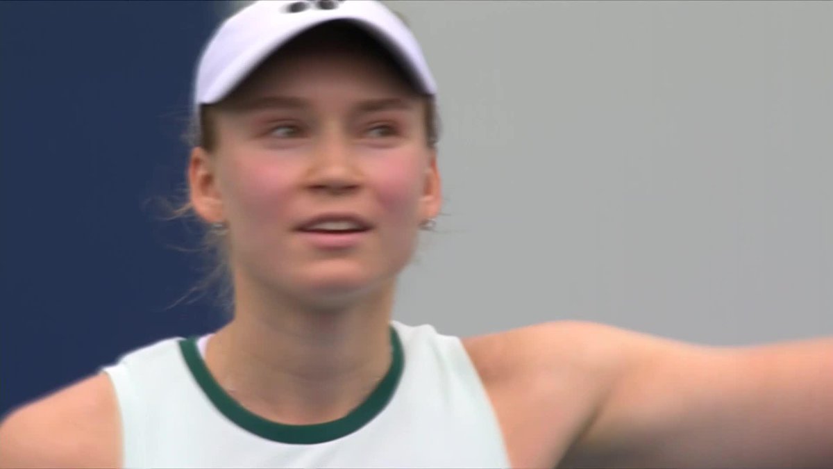 Marching on 👏 The No.2 seed Elena Rybakina books her place in the Round of 16, defeating Li 6-2, 7-5! #NBO26