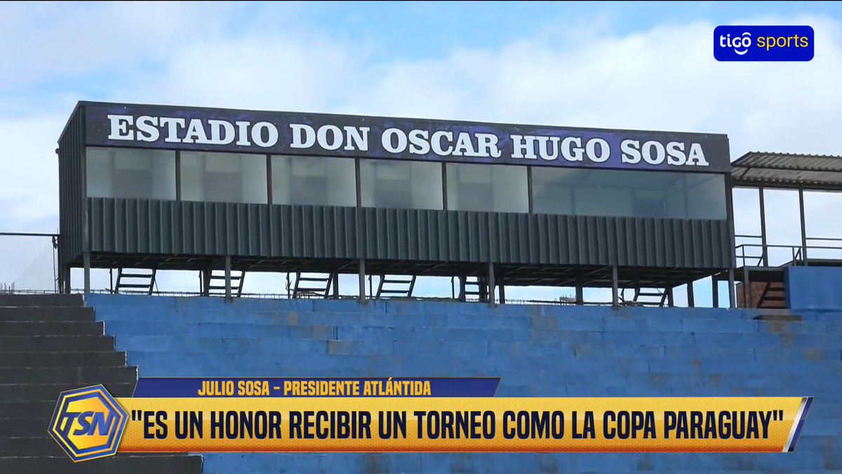 UNA BUENA ALTERNATIVA 🏟️Con capacidad para 8 mil espectadores, el estadio Don Óscar Hugo Sosa, del club Atlántida, ubicado en Nueva Asunción, recibirá juegos de la #CopaParaguayAPF y aspira a seguir creciendo. ✔️Te contamos más detalles del Complejo Oceánico.