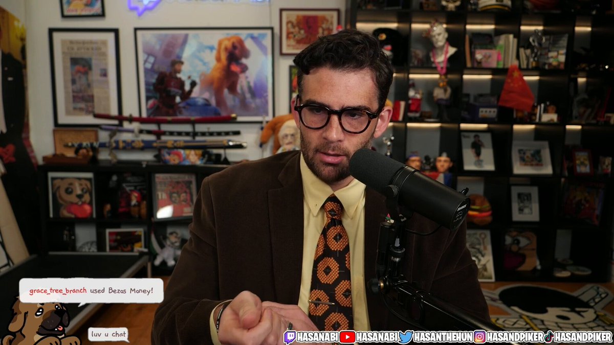 hasan just confirmed that he will be gaming with the suit ON 😭 ???