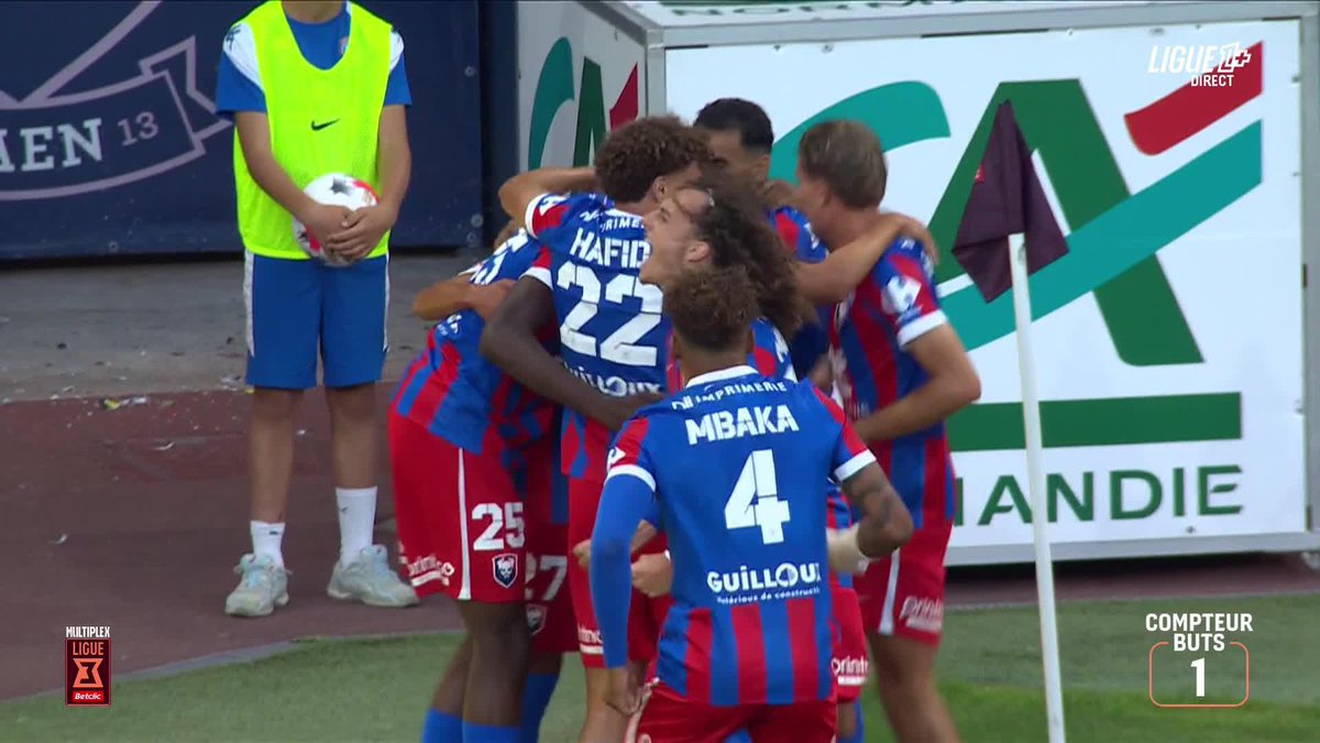Le premier but du Stade Malherbe Caen cette saison est signé Fahd El Khoumisti ! 💥 Le Marocain inscrit son 86e but en Ligue 3 et se rapproche un peu plus de l'histoire ⚽