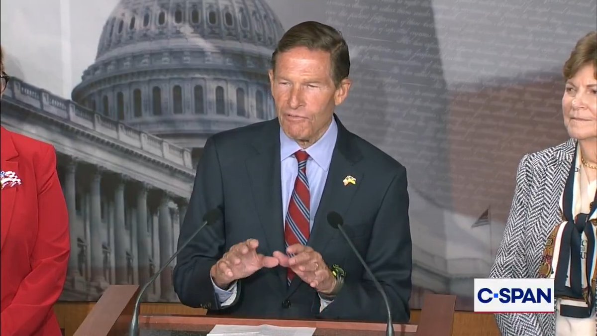 .Richard Blumenthal welcomes Sen. Darline Graham and speaks on the passing of the Russia sanctions bill: "President Zelensky is watching in Ukraine. Vladimir Putin is watching in Moscow. I'd like to think Lindsey Graham is watching as well and proud of what we've done."