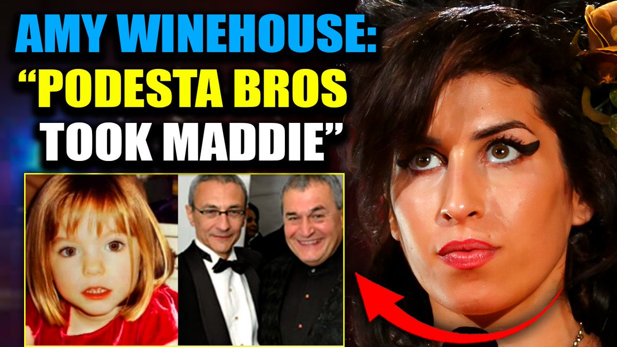 Epstein Files: Amy Winehouse Died Weeks After Proving John Podesta Abducted Madeleine McCann Bombshell phone recordings from the final weeks of Amy Winehouse’s life have surfaced. They reveal that not only did Amy know the truth about Madeleine McCann... she was actively working on exposing the elite pedophile ring responsible for the heinous crime.