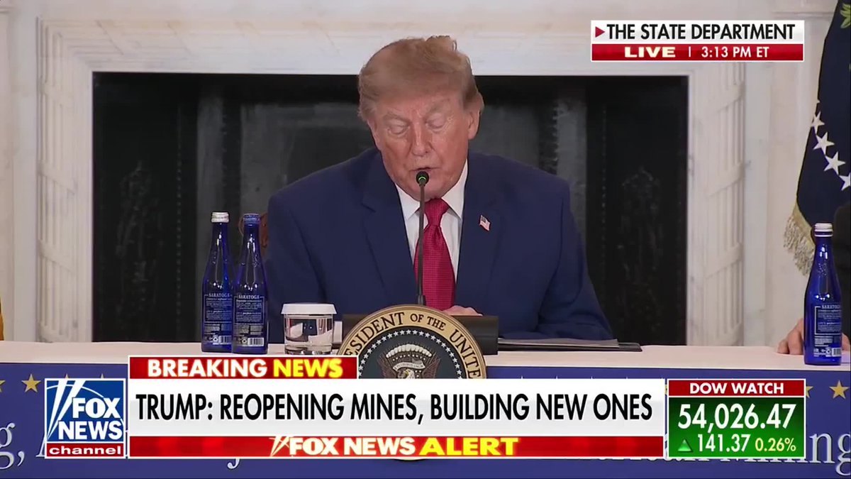“We opened the first American rare earth mine in more than 70 years.” President Trump touts a major push to ramp up American mining and mineral production, along with plans for a new aluminum smelter and more than $12 billion for a strategic mineral reserve. Trump says tariffs on foreign copper, aluminum and steel are helping protect American workers as his administration moves to secure more critical resources at home.