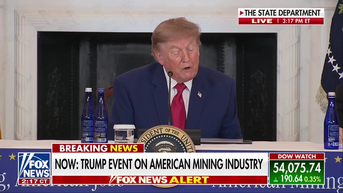 NEW: President Donald Trump announces $100 million in funding for U.S. mining schools to train the next generation of American miners. "Accredited mining programs in the United States now graduate less than 170 mining engineers each year, while China graduates more than 3,000. And half of our current mining workforce is set to retire within the next three years. Well, that's why my administration is making an unprecedented financial commitment to our nation's mining schools." “The schools came to us seeking $10 million per year in funding. Instead, I’m thrilled to announce that we’re delivering $100 million."