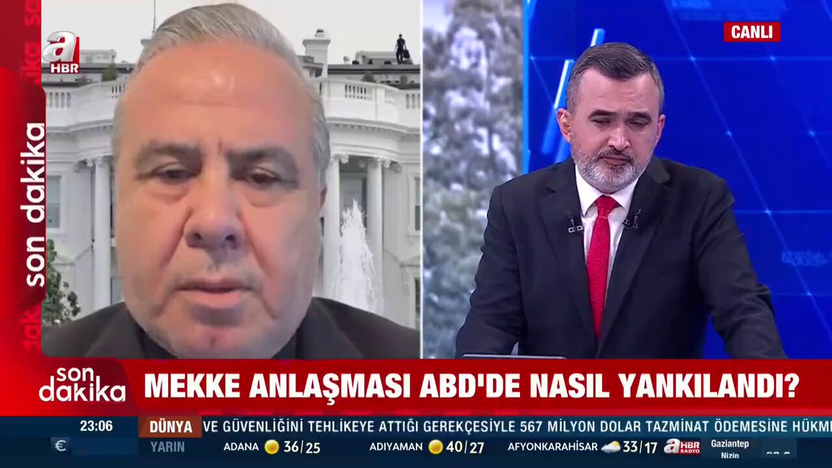 Dünya tarihi anlaşmayı konuşuyor! Mekke Anlaşması ABD'de nasıl yankılandı? A Haber Muhabiri İrfan Sapmaz, ABD'den son gelişmeleri aktardı.