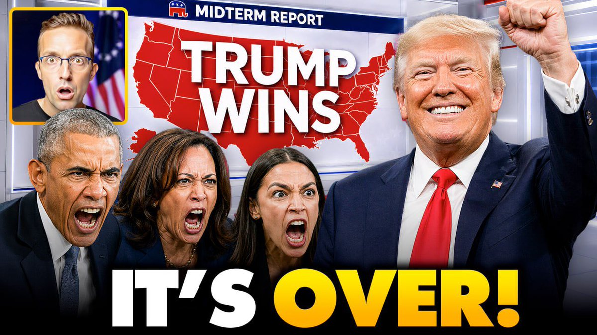 Trump Just Made His Final Power Move. Now It's Over, He Already Won... Regardless of how the midterms go, the President remains the most powerful force in politics. Trump will: -Have a more MAGA Senate -Get a more MAGA House -Be a 2028 Kingmaker -Remain a Fundraising Powerhouse If Democrats think they’re done with Trump after this term, they’re wrong. MAGA isn’t going anywhere.