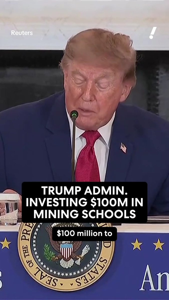 The Trump administration is investing $100 million in the next generation of miners. ⛏️