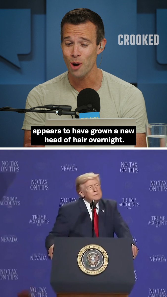 Maybe he’s born with it, maybe it’s hair extensions.