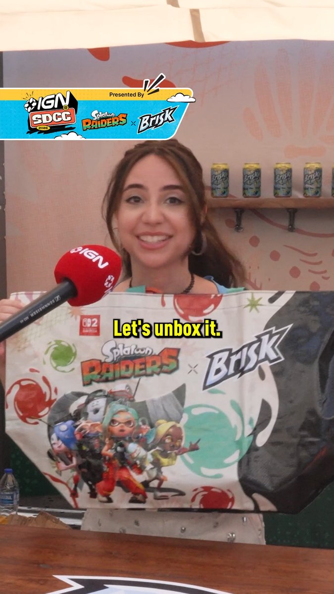 We got some sweet loot at the BRISK x Splatoon Raiders Island Hideout at Comic-Con, so we did an unboxing. Presented by @brisk