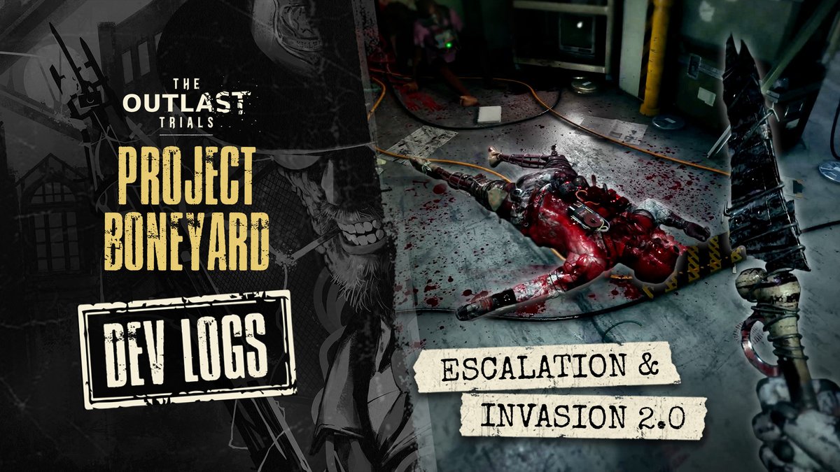 Join our Game Director, Alex, as he recaps how Escalation and Invasion have evolved in #TheOutlastTrials during Project Boneyard, including new Escalation modes, leaderboards, Imposter Gadgets, and more. 👁️ Watch the full Dev Log now! ___________ Notre directeur de jeu, Alex, revient sur l'évolution des modes Escalation et Invasion dans #OutlastTrials au cours du Project Boneyard, notamment les nouveaux modes d'Escalation, les classements, les gadgets des imposteurs et bien plus encore. 👁️ Regardez le Dev Log maintenant! #Outlast #Gaming #Horror #JeuxVidéo #Horreur #Coyle #SergeantCoyle #Devlog #Devdiary #indiedev #RedBarrels #bts