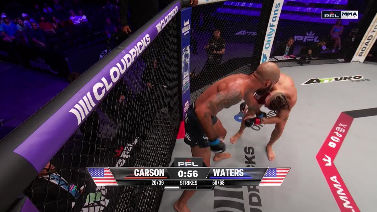 TREY WATERS DIDN'T WASTE ANY TIME ๐ค A first round finish to start our night in Charlotte. #PFLCharlotte | ๐บ Prelims LIVE NOW on the ESPN App | Main Card 10PM EST on ESPN
