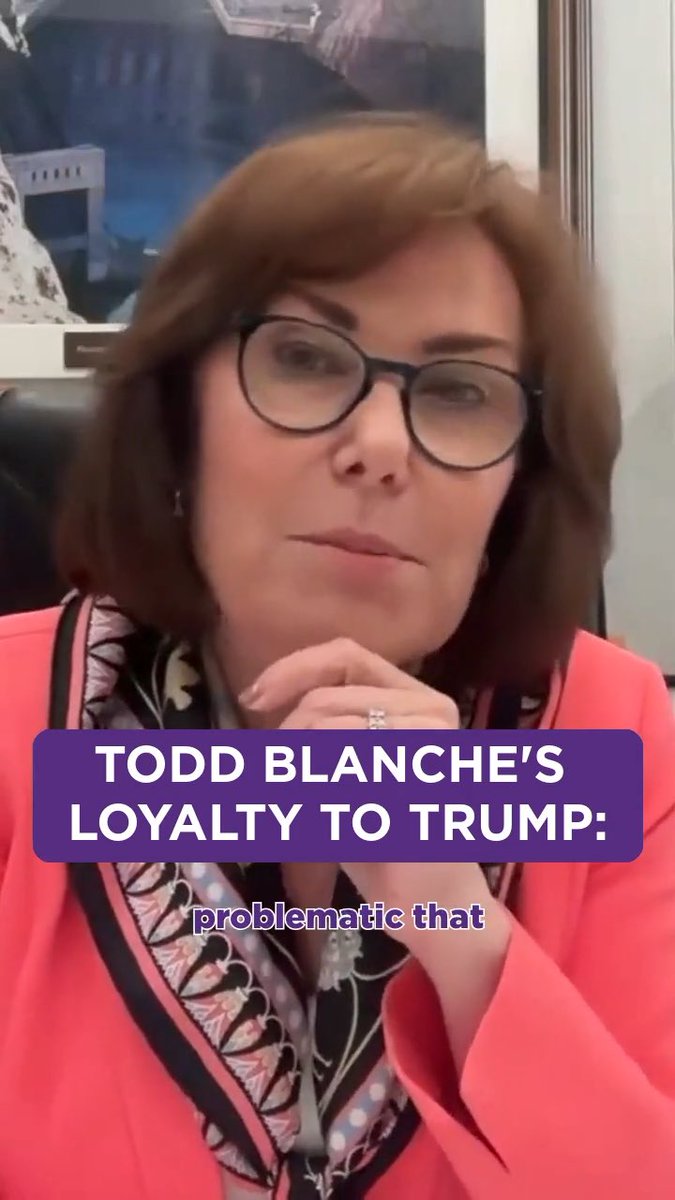 The American people deserve an Attorney General who serves the Constitution and the public – not one whose first loyalty is to Donald Trump. Todd Blanche should never be confirmed.