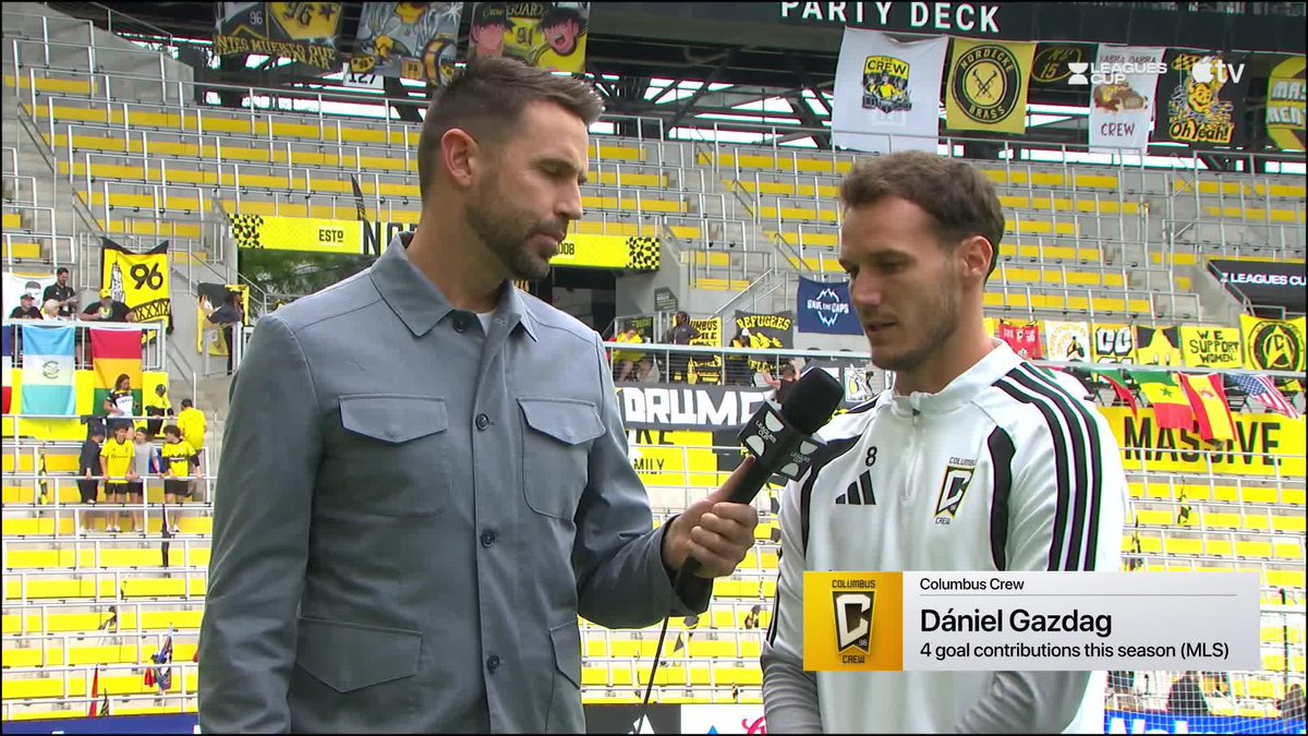 "We've played some really good games, some good results and we'd like to keep going like that." Dániel Gazdag catches up with Devon Kerr ahead of The Crew’s Leagues Cup match against Pachuca tonight at 7:30pm ET on Apple TV: