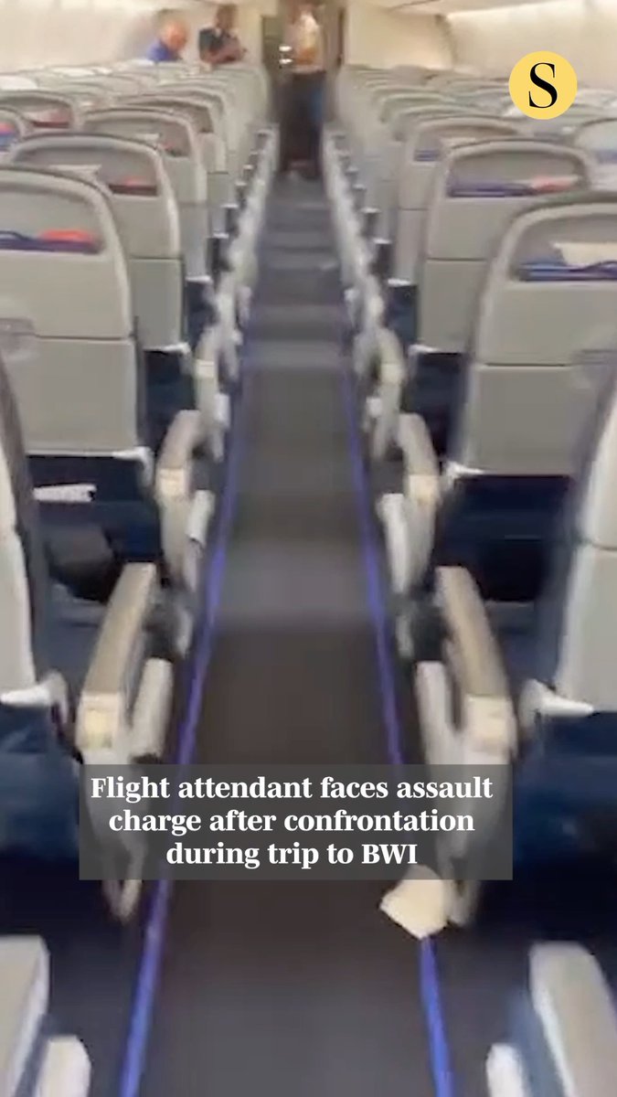 A Sun Country Airlines flight attendant was accused of displaying “racist, unprovoked behavior” and swatting at the phone of a woman recording her after a flight Monday to BWI Marshall Airport. Jean Riegelman, of Red Wing, Minnesota, faces a second-degree assault misdemeanor charge in the District Court for Anne Arundel County, court records say. The Capital Gazette’s attempts to reach Riegelman were unsuccessful. A woman told the Capital Gazette she and her father were removed from the flight before it departed Minneapolis-St. Paul International Airport. Her sister said she recorded video of the flight attendant upon arrival at BWI. The clip has gone viral on social media. Sun Country Airlines said it is looking into the matter. READ MORE: 📸: Ashtyn Whitaker