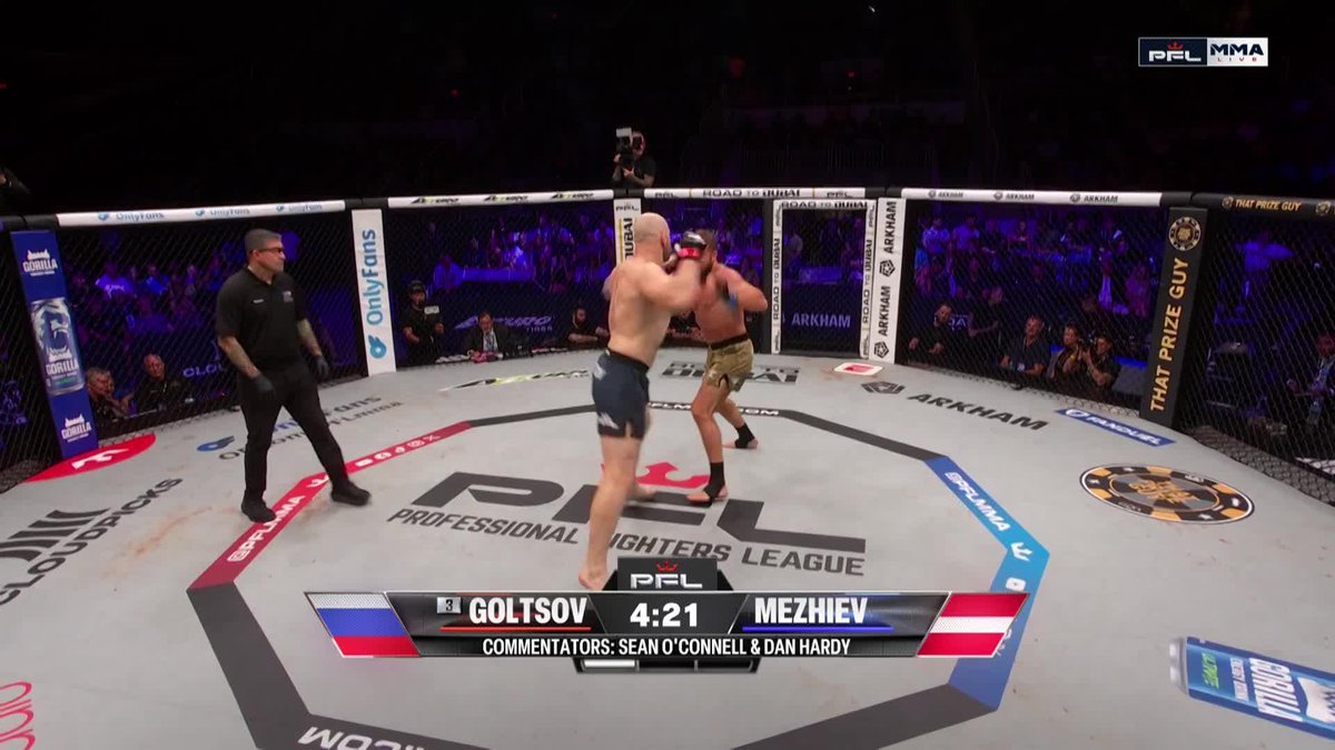 DON'T BLINK DENIS GOLTSOV FIRST ROUND DOMINATION 😱 #PFLCharlotte | 📺 Prelims LIVE NOW on the ESPN App | Main Card 10PM EST on ESPN