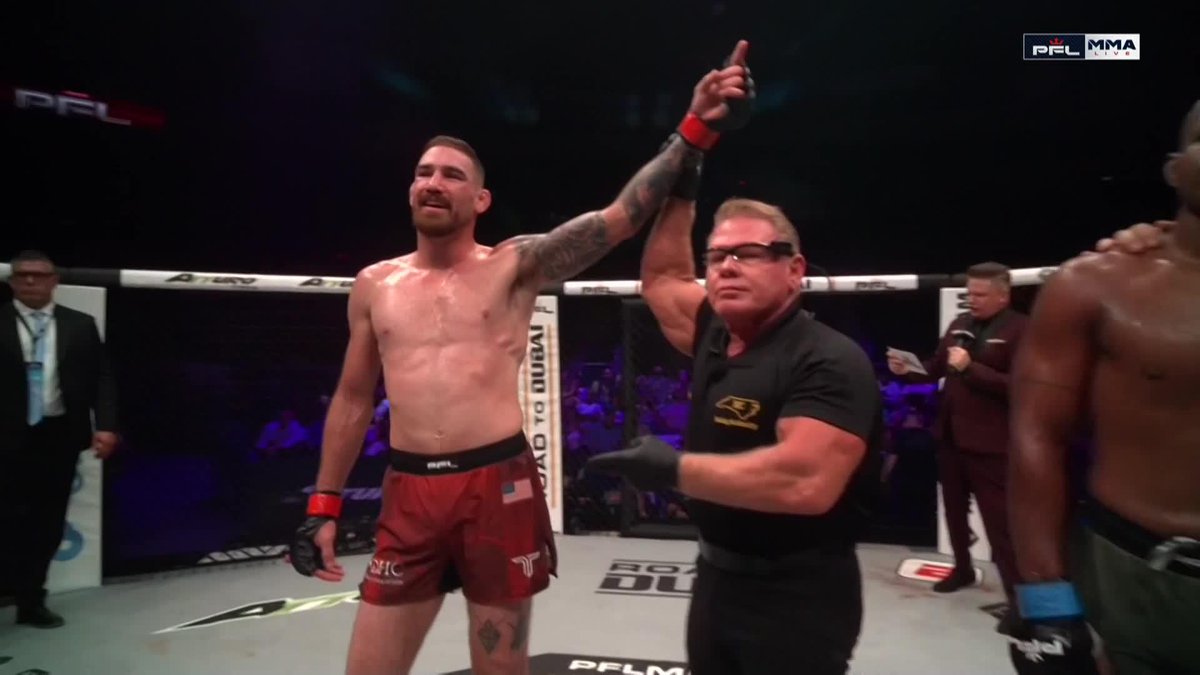 Josh Fremd gets it done against Jhony Gregory by TKO ๐ฟ #PFLCharlotte | Main Card LIVE NOW on ESPN