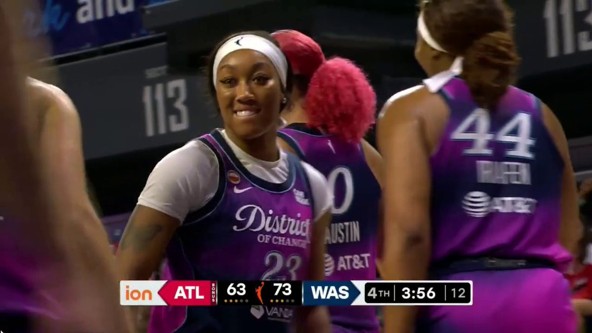 The Washington Mystics were having a block party in their win vs. the Dream 🥳