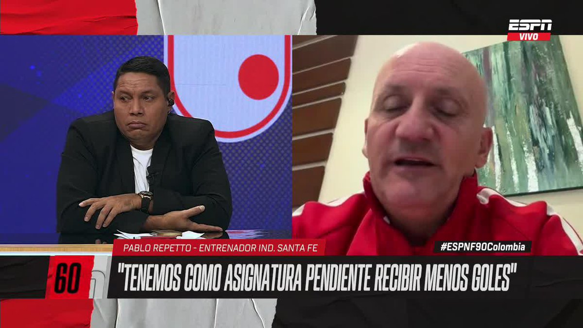 "De River no he analizado PRÁCTICAMENTE NADA. Era un contexto diferente en la Libertadores de 2016" Pablo Repetto, DT de Independiente Santa Fe ▶️ No te pierdas #ESPNF90Colombia en el Plan Premium de #DisneyPlus
