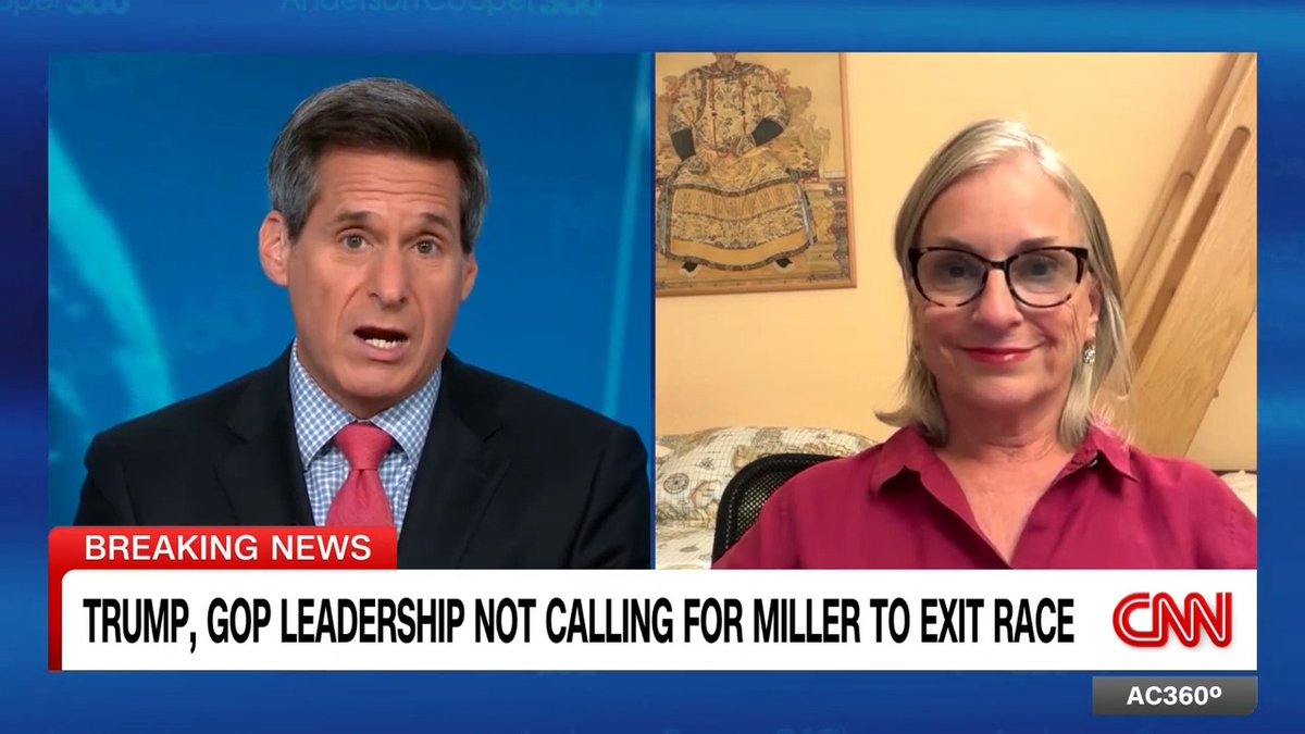 Facing allegations of domestic abuse, which he denies, embattled GOP Rep. Max Miller will loan $1 million to his campaign, according to the Wall Street Journal. Former chairwoman of the House Ethics Committee Susan Wild explains why he should step aside.