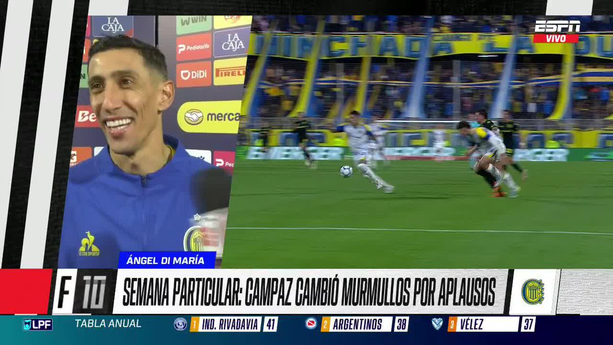 "VENGO HACE VARIOS DÍAS DICIÉNDOLE QUE SE QUEDE" Fideo Di María y el deseo de todo el pueblo Canalla... ¡Qué no se vaya el Bicho Campaz! 📺 #ESPNF10 | #DisneyPlus Plan Premium