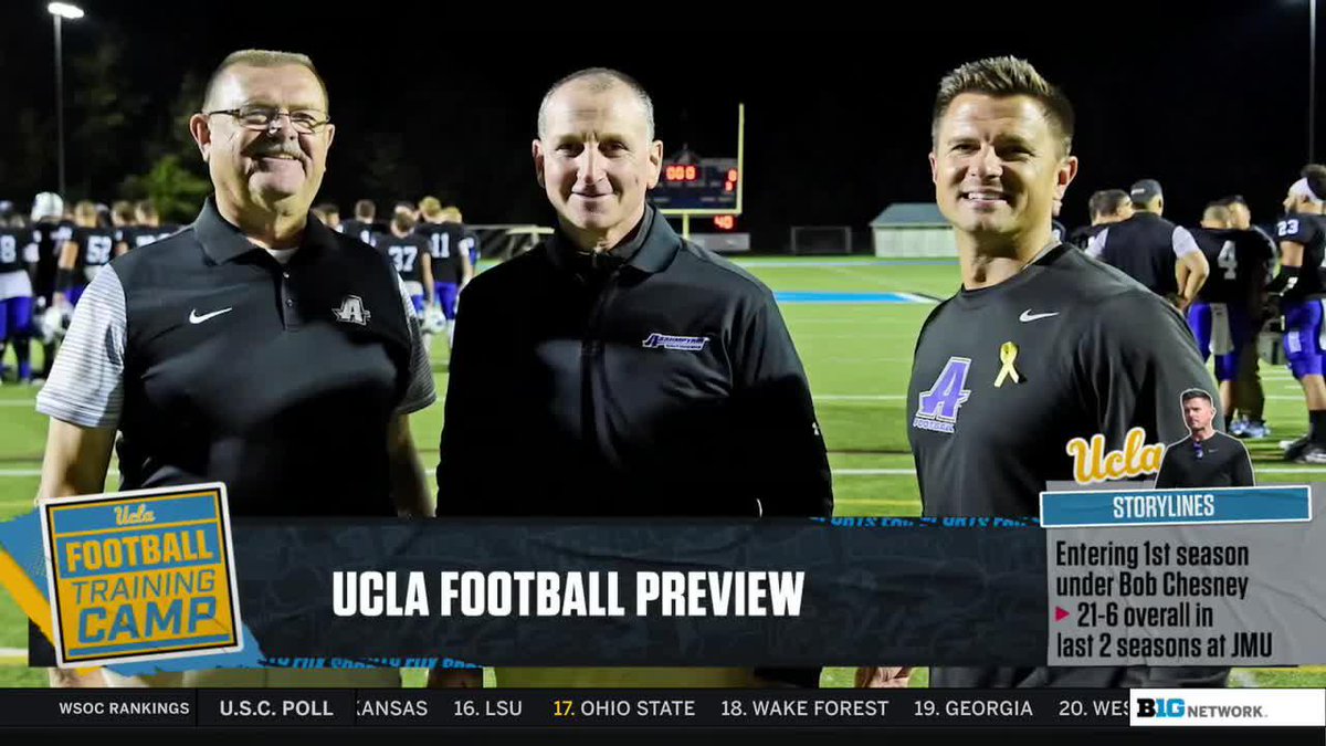 "It started with him coaching with me when I first became a head coach at a Division III school." HC Bob Chesney on his father joining him as a volunteer assistant at UCLA Football 👇