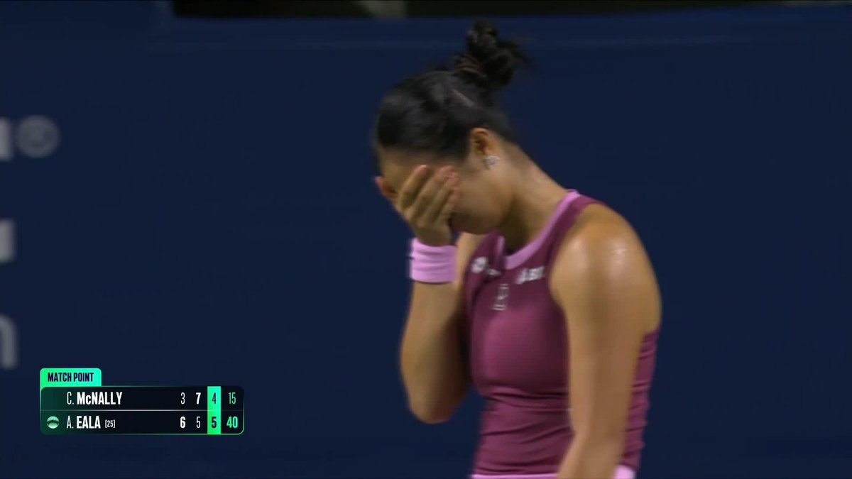 The run continues 🫶 Alexandra Eala defeats McNally 6-3, 5-7, 6-4 to win her seventh match in a row and reach the Round of 16 in Toronto. #NBO26