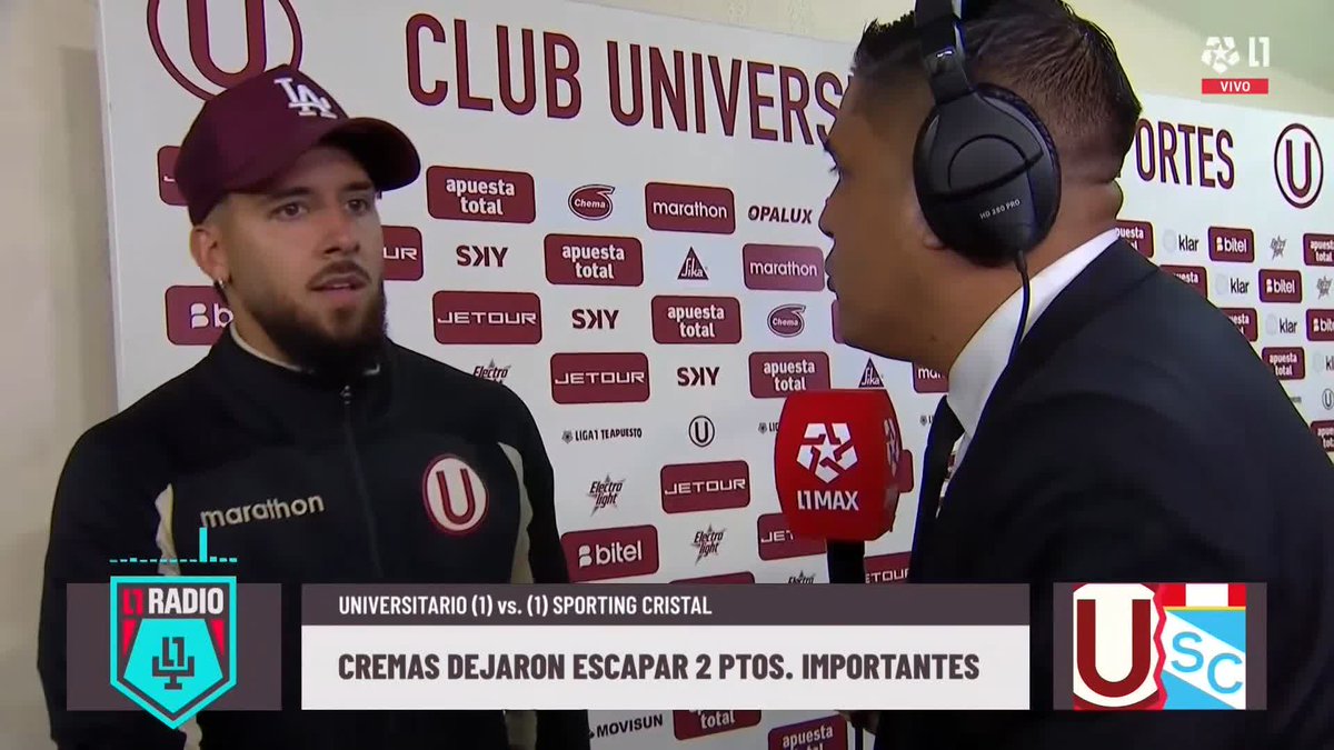 🎙️Caín Fara: "Estoy muy TRISTE por la jugada. El equipo hizo un ESFUERZO enorme, más en el aniversario del club. Lamentablemente me toca a mí esa jugada. Pido DISCULPAS a la gente" #L1Radio 📺 Conoce cómo ver L1MAX en vivo 👉