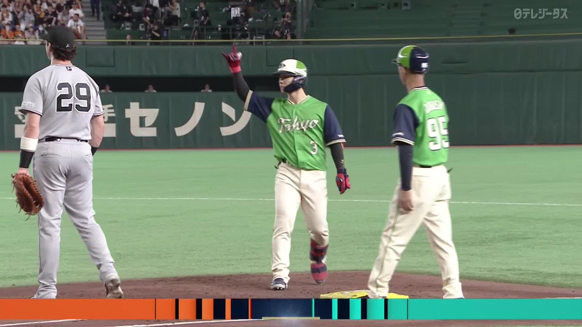 打撃を買われて その期待に応える 内山壮真が先制タイムリー ⚾️巨人×ヤクルト #swallows #だったらDAZN