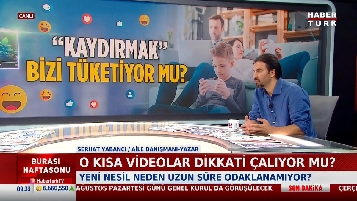 📌Kaydırmak" bizi tüketiyor mu? Aile Danışmanı/Yazar Serhat Yabancı #BurasıHaftasonu'nda Kübranur Uslu'ya anlattı.