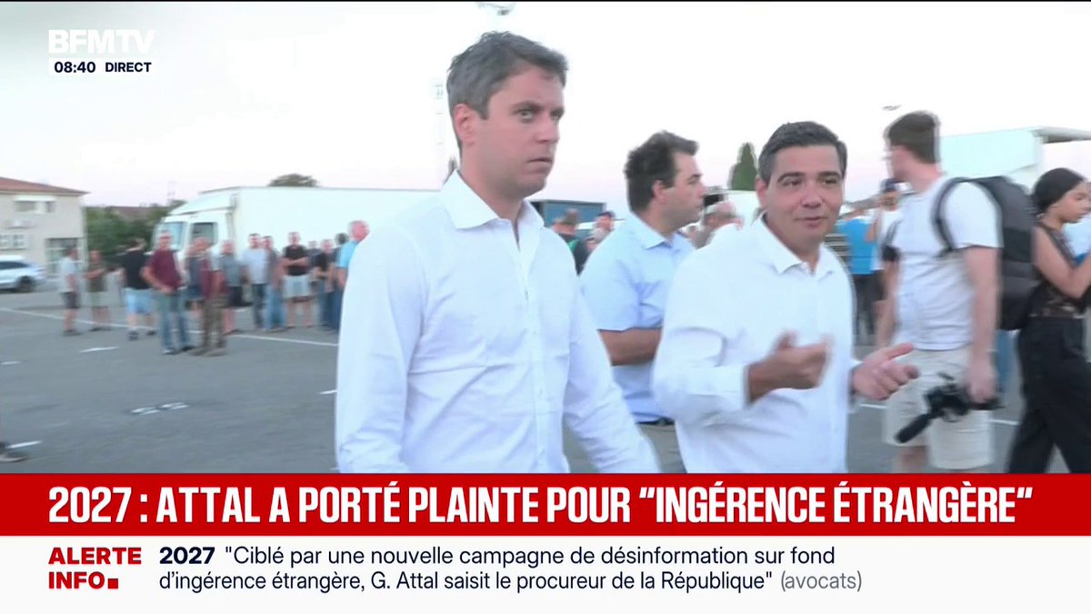 Présidentielle: Gabriel Attal porte plainte, dénonçant une ingérence russe