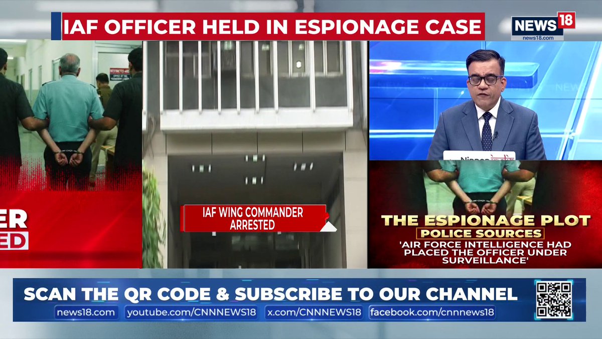 🚨 HUGE! Delhi Police ARRESTED an IAF Wing Commander accused of leaking SENSITIVE defence information after he was HONEY-TRAPPED by a woman linked to a Pakistani intelligence handler. Police suspect a LARGER ESPIONAGE NETWORK targeting India’s military and national security.