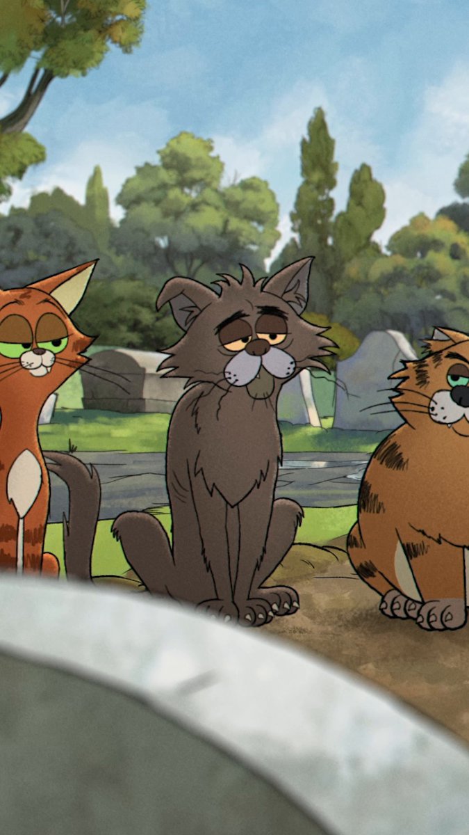 Nine lives? Plenty of time to plan your perfect death. Ricky Gervais' ALLEY CATS, now playing on Netflix.