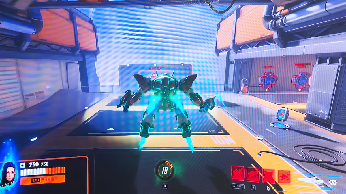 New #Overwatch Hero DMon In-Game Gameplay First Reveal 😈⚠️ In-game practice range gameplay footage of the new hero, D.Mon, was revealed at the Overwatch offline event in CN 🛡️